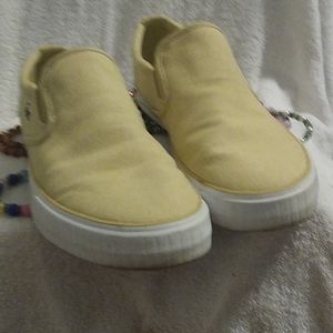 Lacoste canvas slip on shoes 10.5